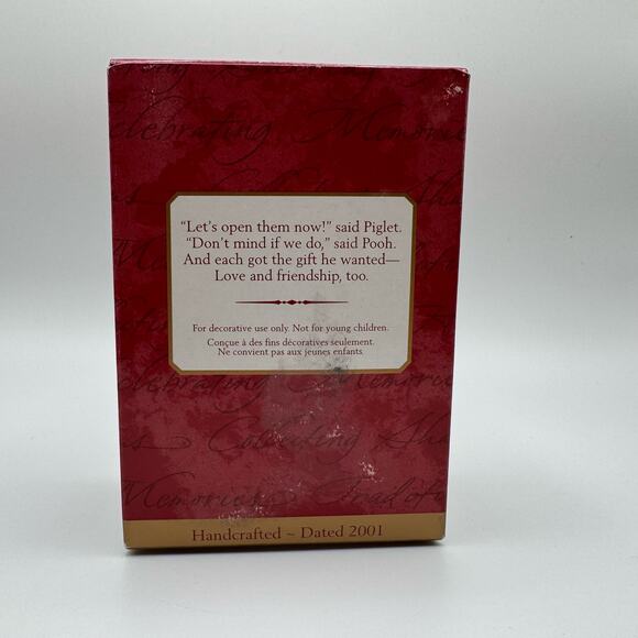 Hallmark Keepsake “Just what they Wanted”Winnie the Pooh Christmas Ornament 2001 - Picture 2 of 3